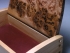Desk box in burr elm