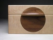 Moon box in ripple sycamore